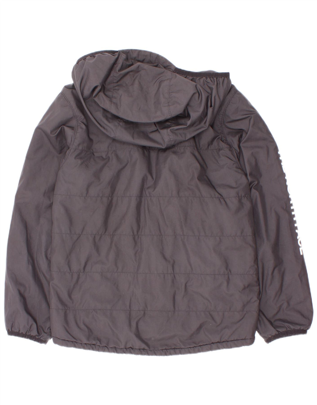 The North Face Boys Graphic Hooded Padded Jacket 7-8 Years Small Black