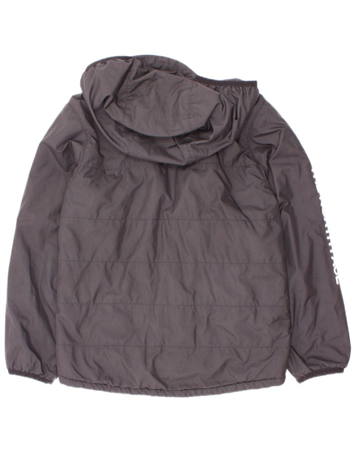 The North Face Boys Graphic Hooded Padded Jacket 7-8 Years Small Black