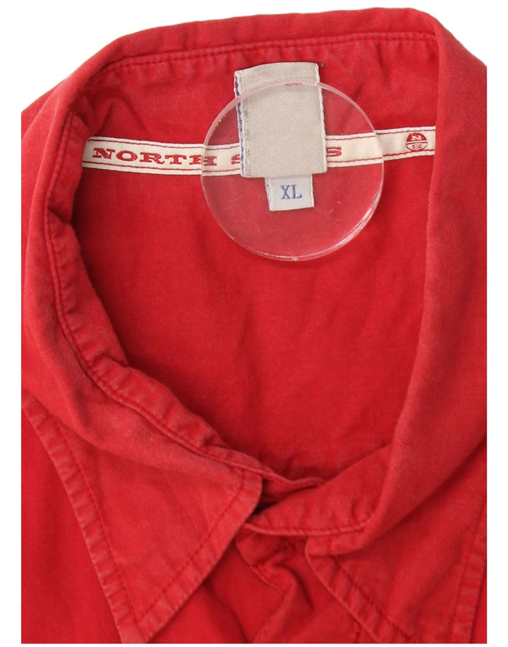 NORTH SAILS Mens Short Sleeve Shirt XL Red