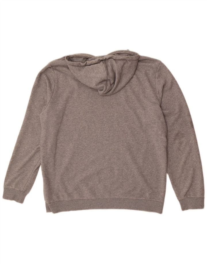 Puma Mens Hoodie Jumper Medium Grey Cotton