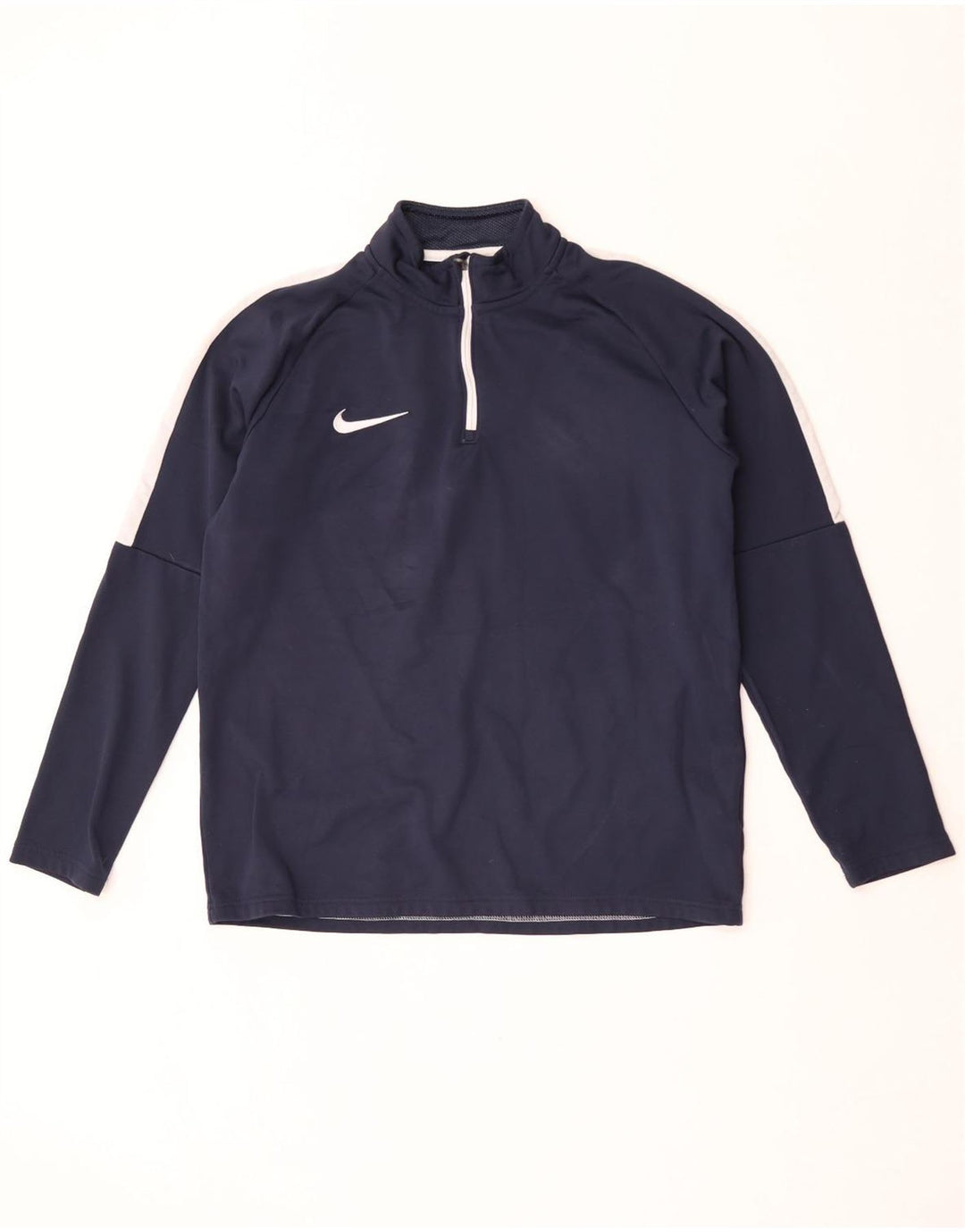 Haut de survêtement Nike Dri Fit pour homme, bleu marine moyen, color block