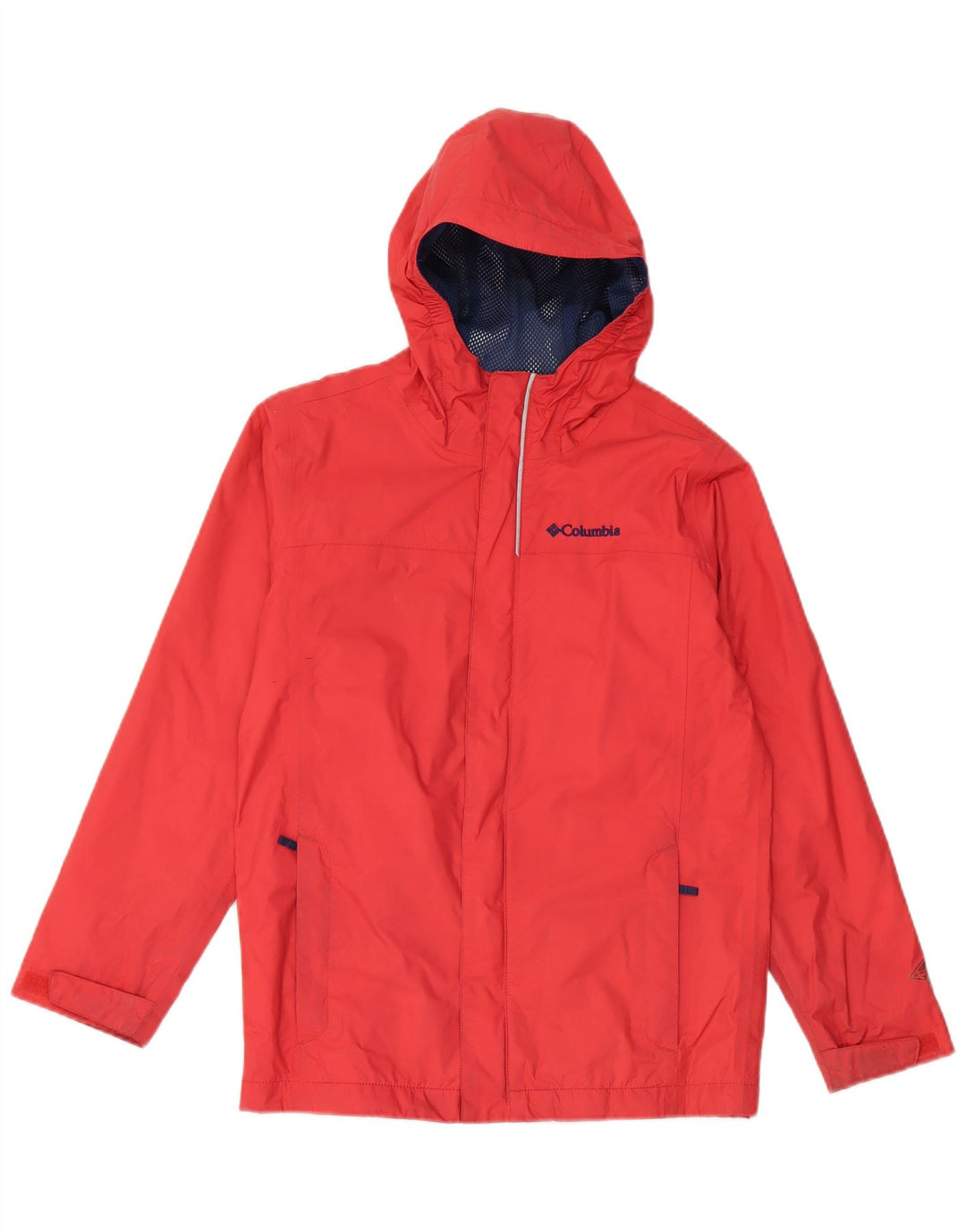 COLUMBIA Jachetă de ploaie cu glugă pentru femei UK 12 Medium Red Nylon
