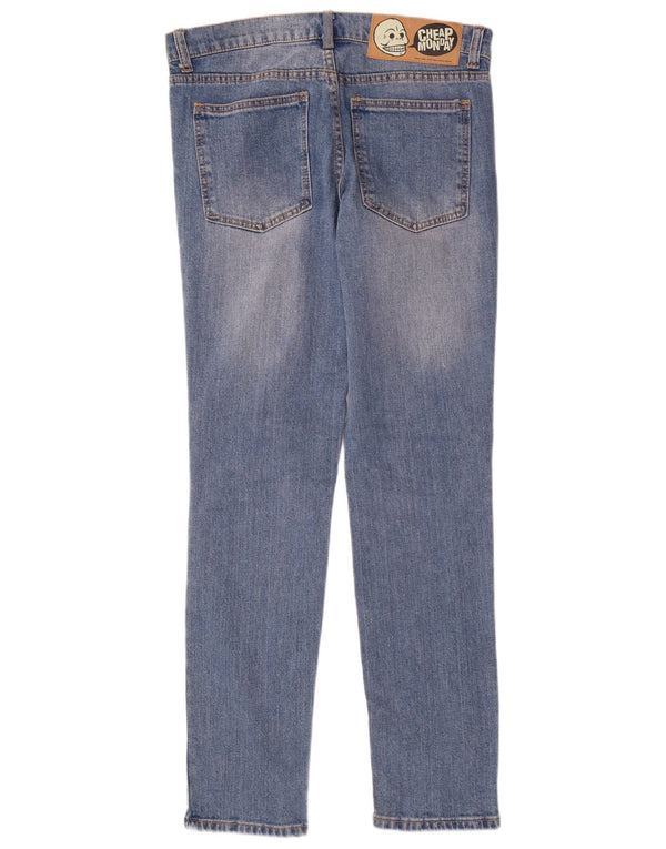 Cheap Monday Womens Skinny Jeans W31 L32 Blue Cotton