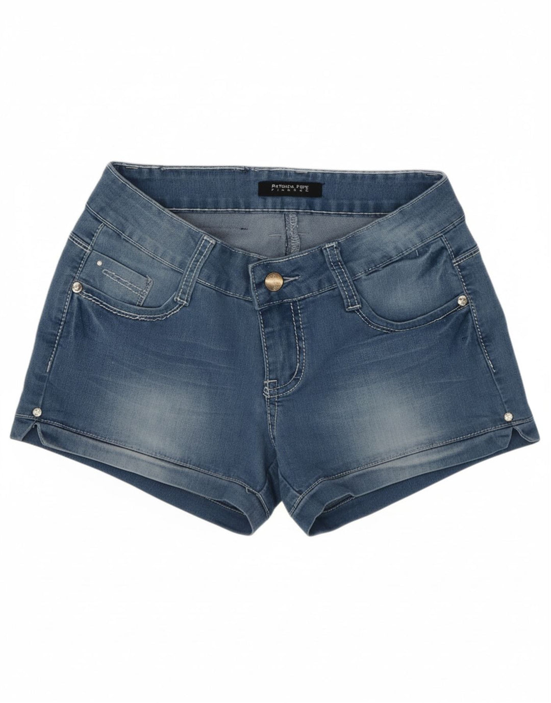 PATRIZIA PEPE Womens Denim Shorts IT 44 Medium W28 Blue Cotton