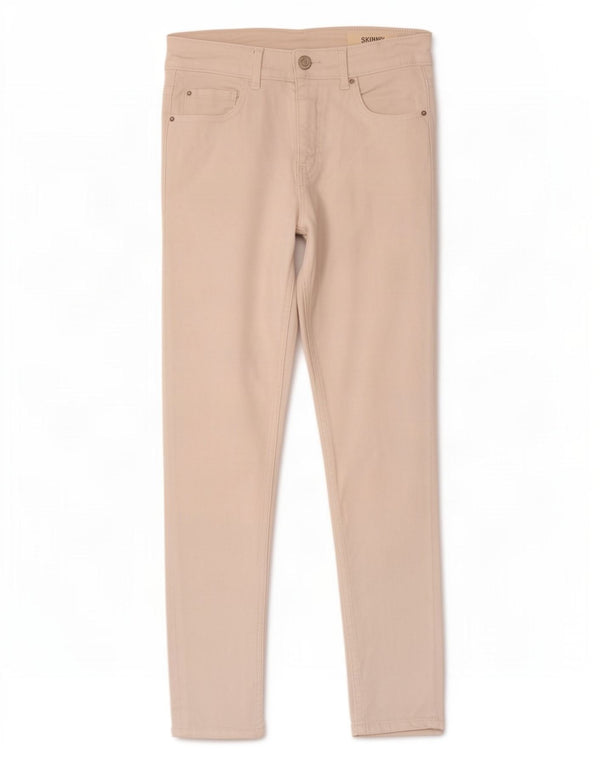 Marks & Spencer Damen Skinny Jeans UK 8 Small W27 L26 Weiße Baumwolle