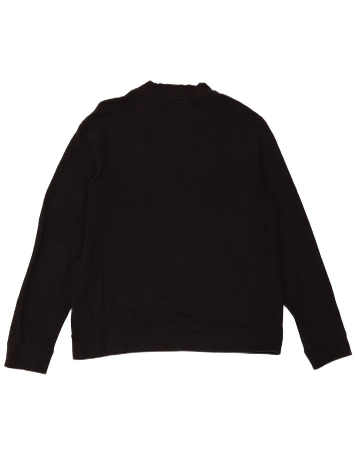 COS Sweatshirt til mænd, stor sort bomuld