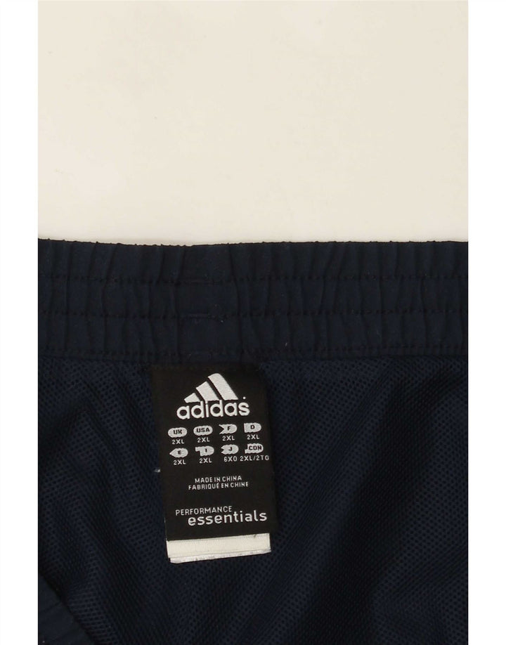 Adidas Mens Climalite Sport Shorts 2XL  Navy Blue Polyester