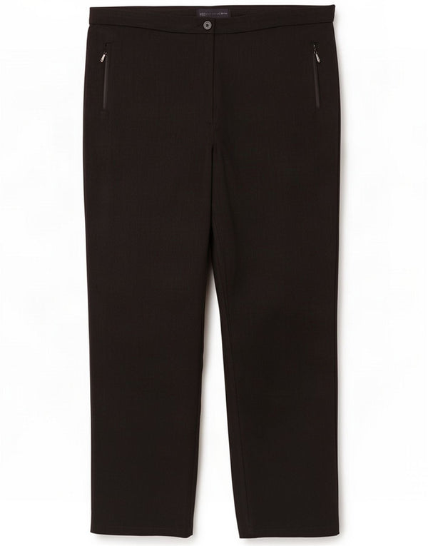 Marks & Spencer Pantaloni chino dritti da donna UK 16 Large W36 L26 Grigio