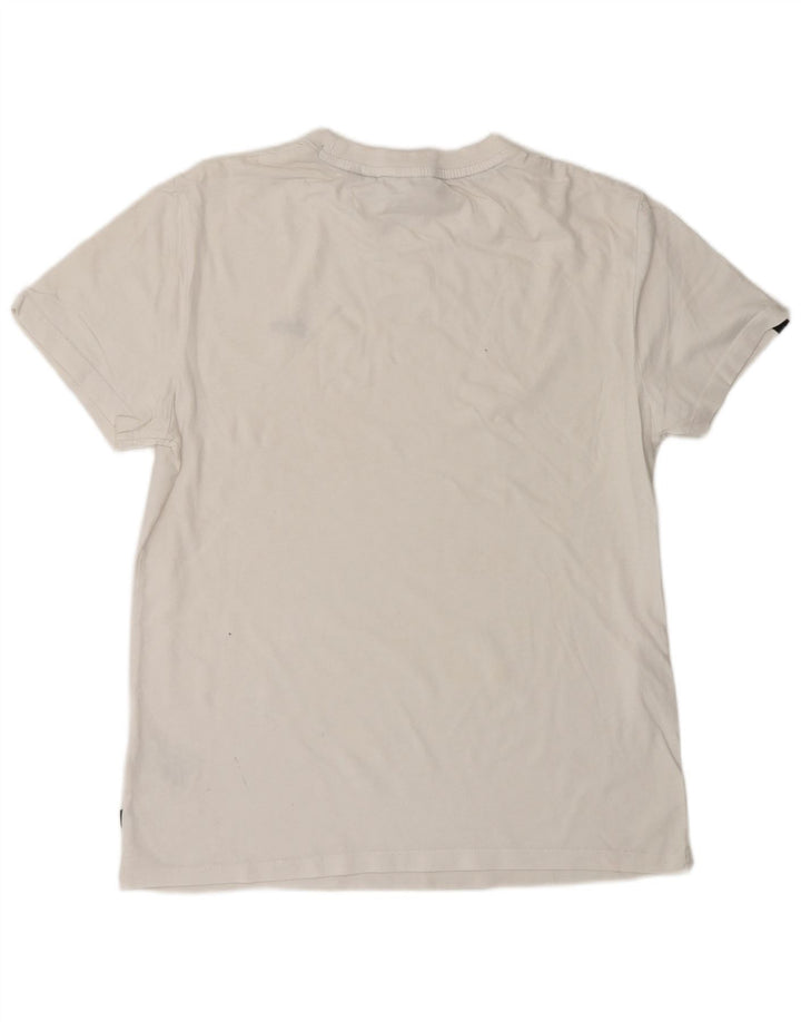 SUPERDRY T-Shirt Homme Blanc Moyen Coton