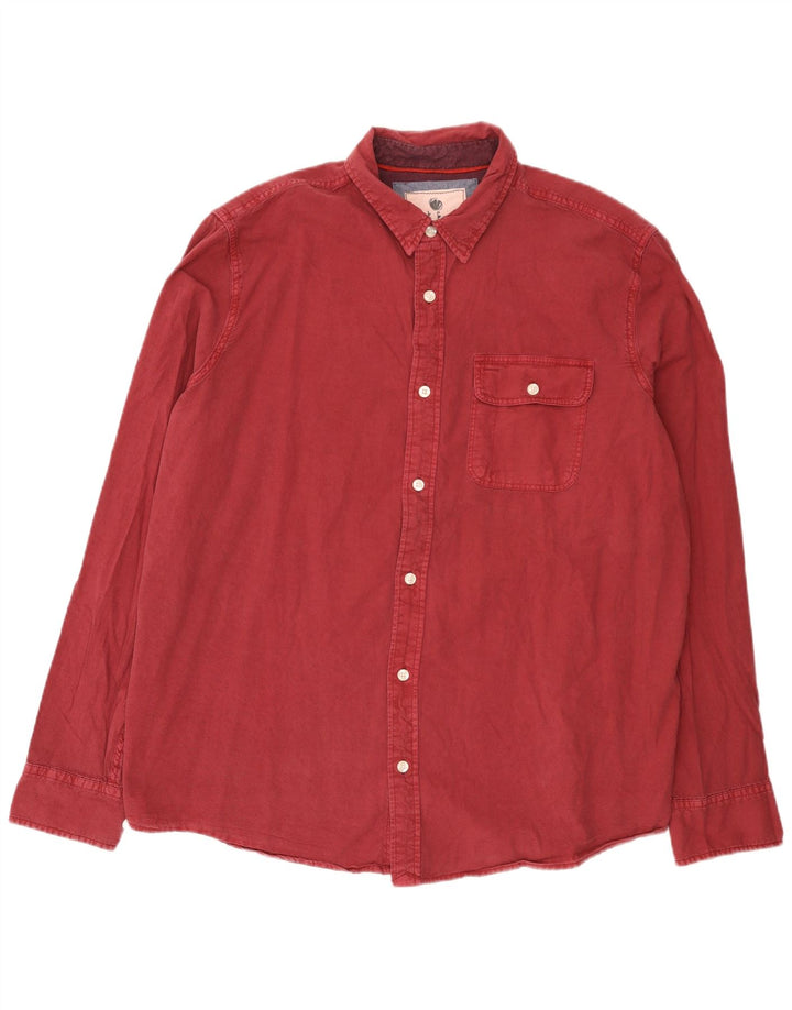 Chemise Homme Fat Face 2XL Coton Bordeaux