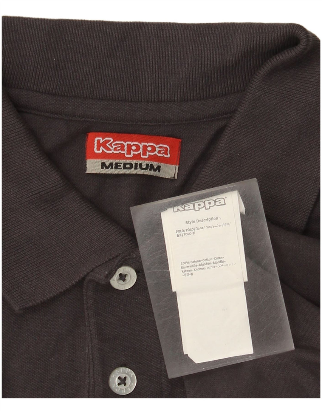 Kappa herre poloshirt mellemgrå bomuld