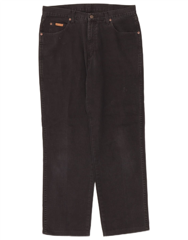 Wrangler Mens Straight Casual Trousers W32 L30 Black