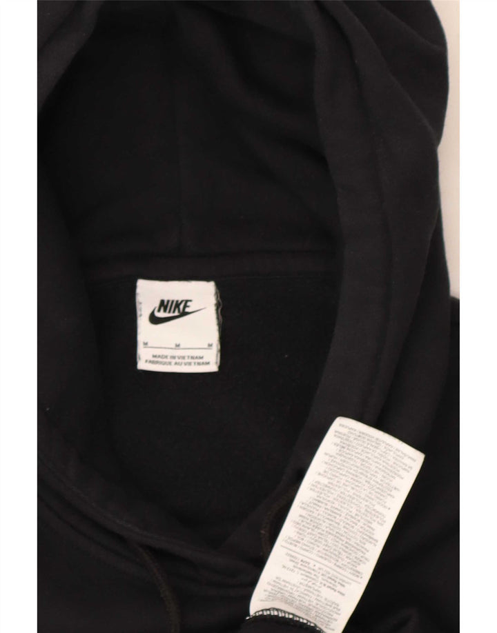 Nike Mens Hoodie Jumper Medium Black Cotton