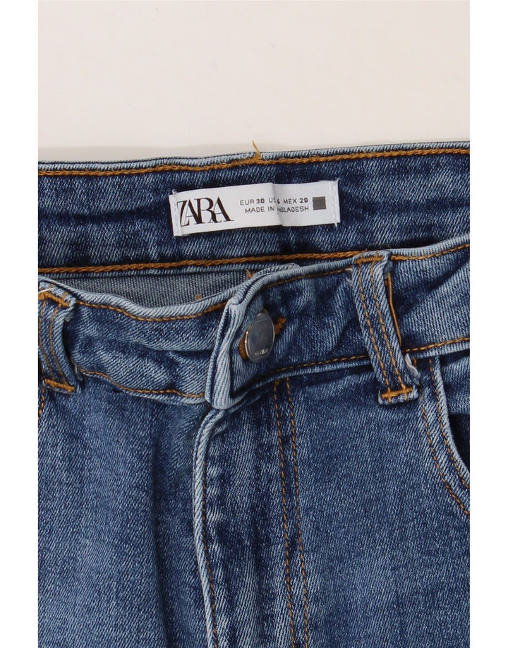 ZARA Womens Straight Jeans EU 38 Medium W28 L25 Blue Cotton Vintage Zara and Second-Hand Zara from Messina Hembry 