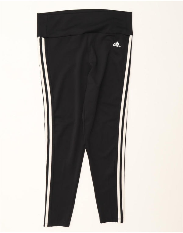 Leggings Adidas Aeroready da donna UK 16/18 Large Nero Poliestere