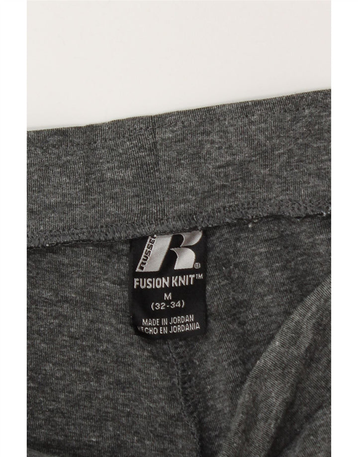 RUSSELL ATHLETIC Mens Tracksuit Trousers Joggers Medium  Grey Flecked