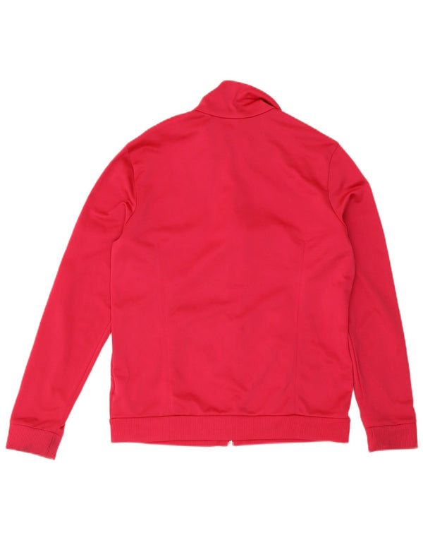 Adidas Womens Tracksuit Top Jacket UK 12/14 Medium Pink Polyester Sports