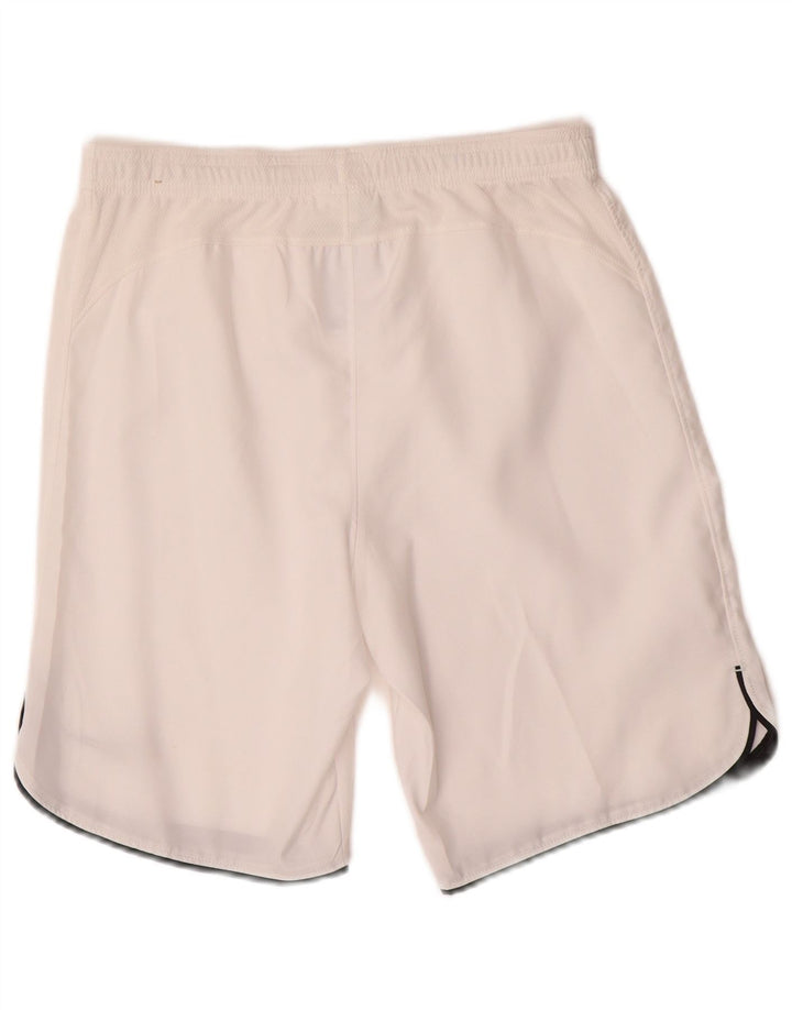 Pantaloncini sportivi NIKE da bambino Dri Fit 12-13 anni Large in poliestere bianco