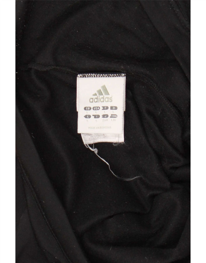 Adidas Damen Trainingshose UK 16 Large Schwarz Polyester