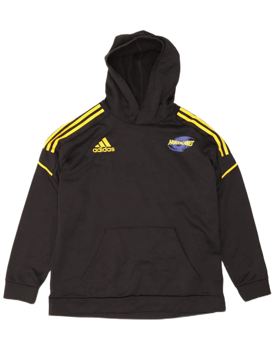 Adidas Mens Graphic Hoodie Jumper XL Black Polyester