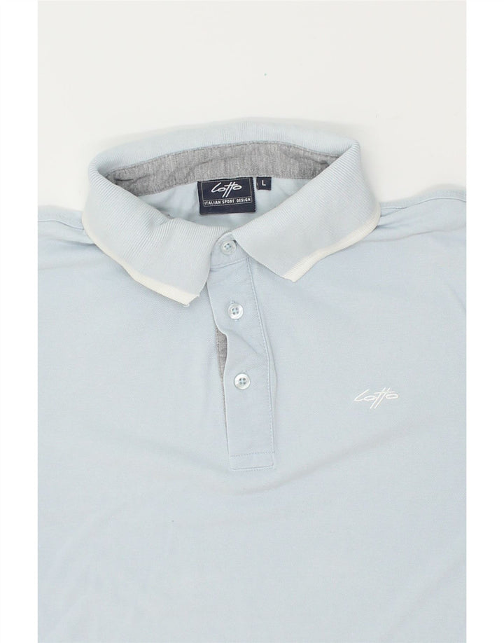 LOTTO Boys Polo Shirt 15-16 Years Large Blue Vintage Lotto and Second-Hand Lotto from Messina Hembry 
