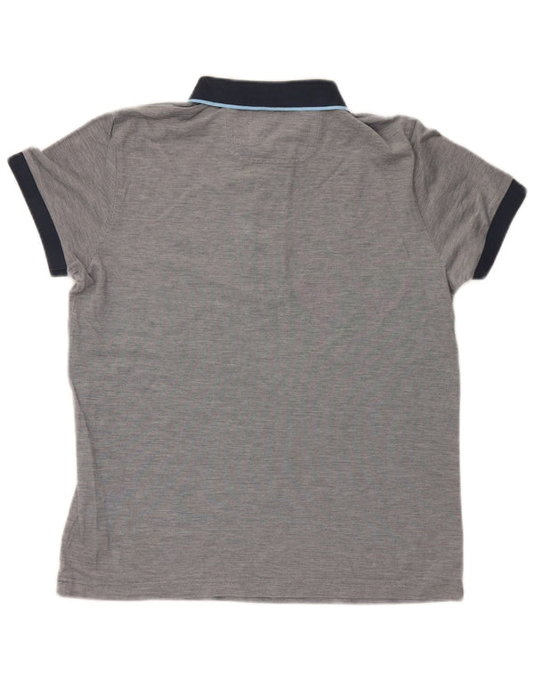 Hugo Boss Poloshirt til mænd mellemgrå Colourblock Bomuld