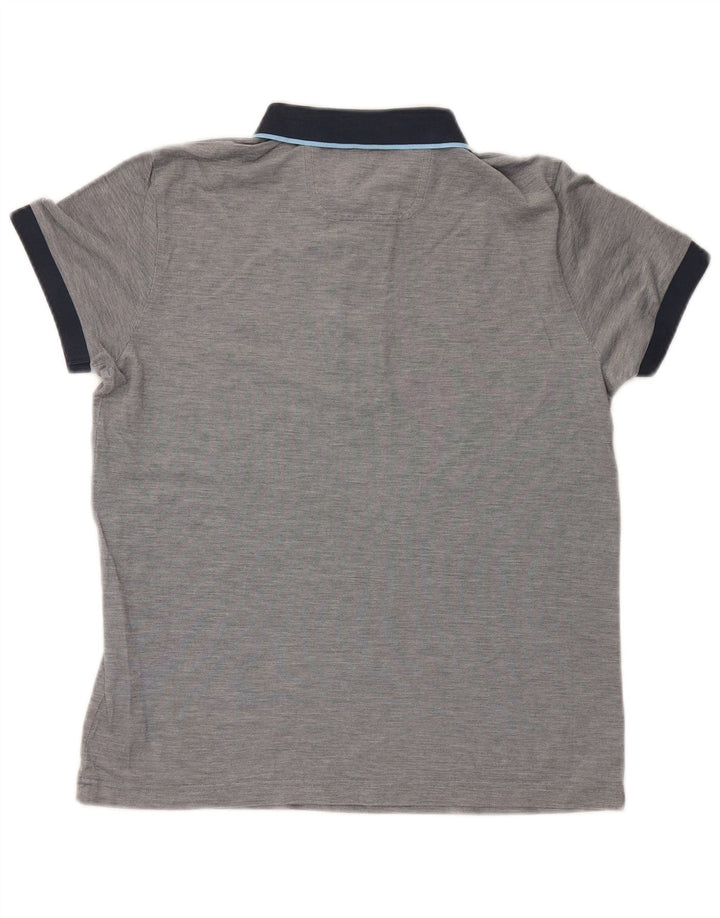 Hugo Boss Poloshirt til mænd mellemgrå Colourblock Bomuld