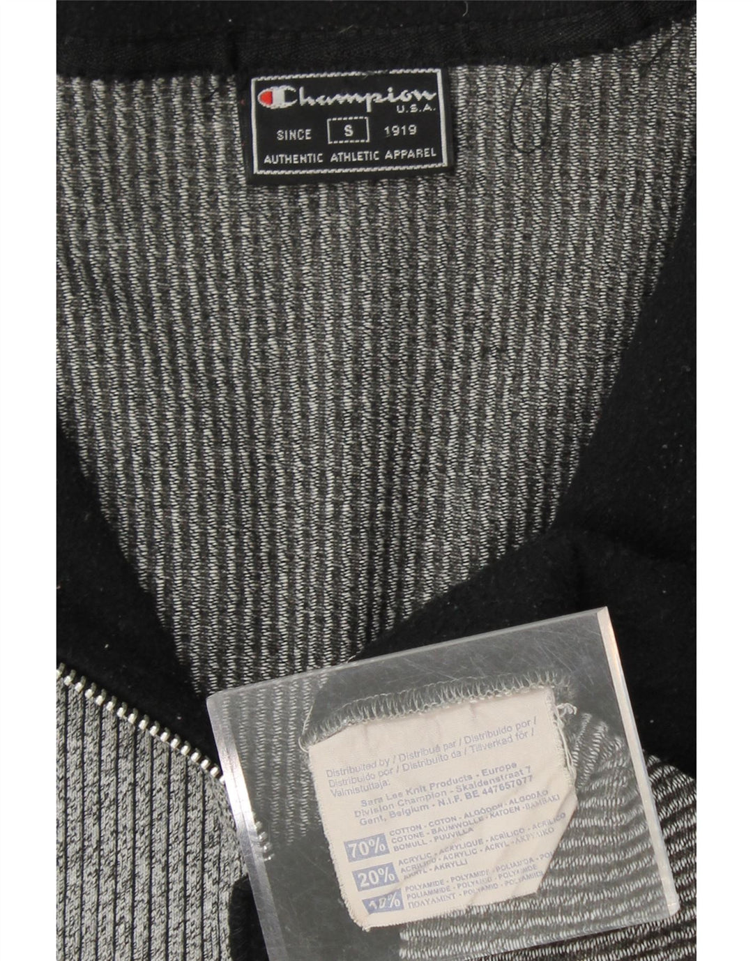 CHAMPION Mens Tracksuit Top Jacket Small Grey Cotton Vintage Champion and Second-Hand Champion from Messina Hembry 