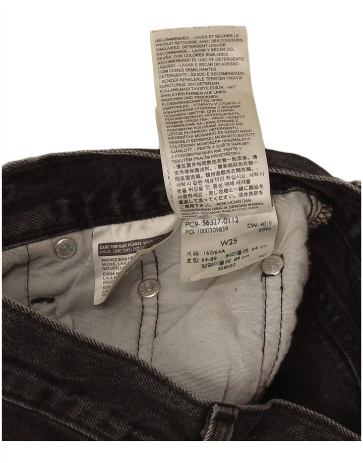 Levi's Womens 501 Denim Shorts W25 XS Grey Cotton