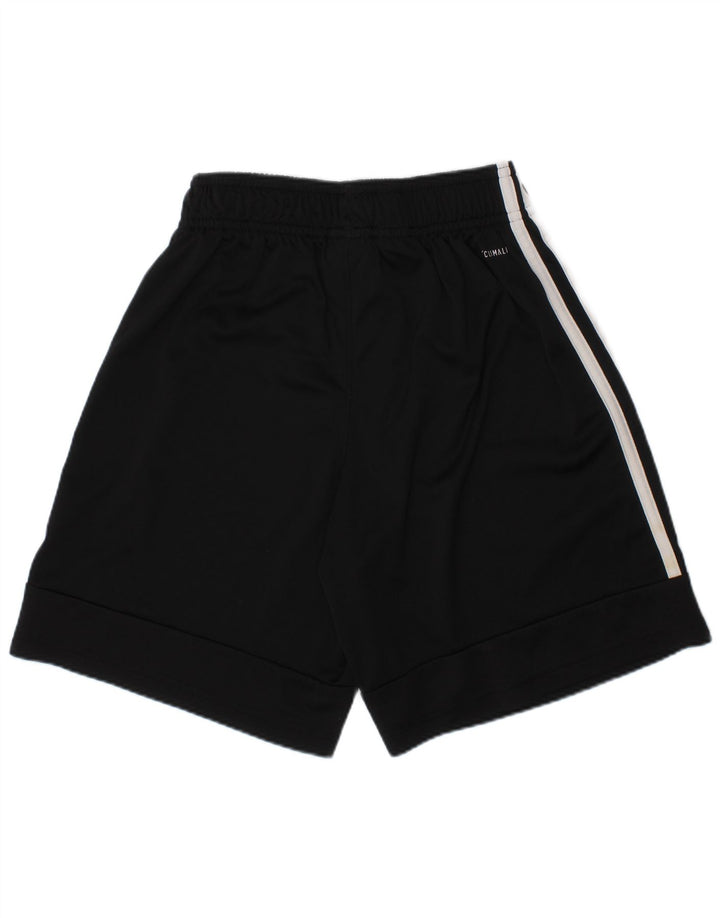 ADIDAS Boys Climalite Sport Shorts 11-12 Years  Black Polyester
