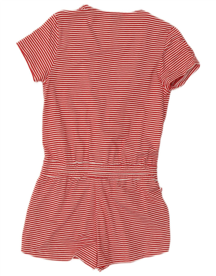VINEYARD VINES Womens Playsuit UK 2 2XS Red Striped Cotton