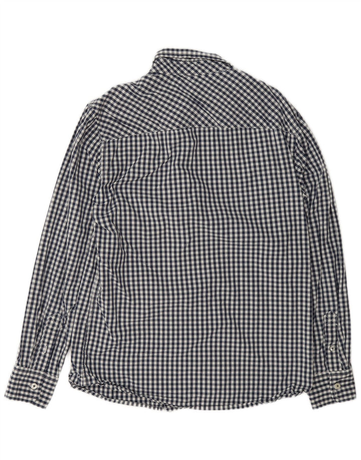 Mustang Herre Slim Fit skjorte Medium Marineblå Gingham Cotton