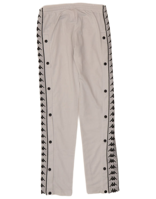 Pantaloni da tuta con grafica Kappa da donna UK 6 XS Poliestere color block bianco