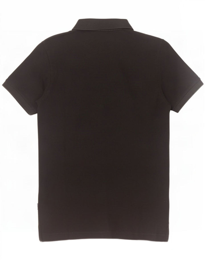 Tricou polo pentru bărbați Superdry, bumbac mediu negru