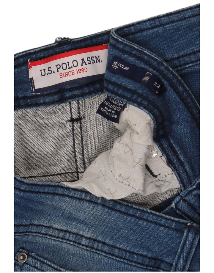 U.S. Polo Assn. Herre Regular Fit denimshorts W32 Medium Blue Polyester