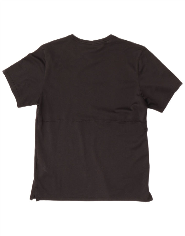 Nike Womens Dri Fit T-Shirt Top UK 10 Small Black Polyester