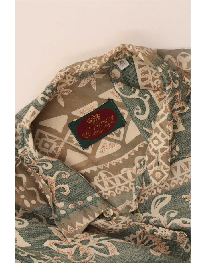 Old Farway Mens Shirt Size 41 Large Multicoloured Floral