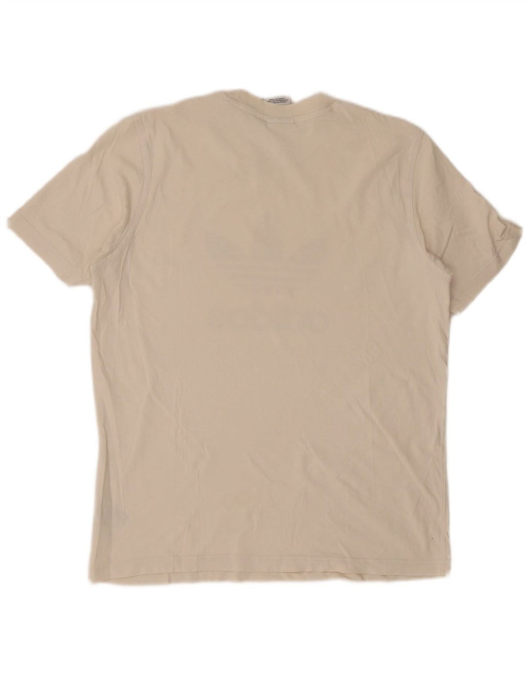 ADIDAS Mens Graphic T-Shirt Top Medium White Cotton