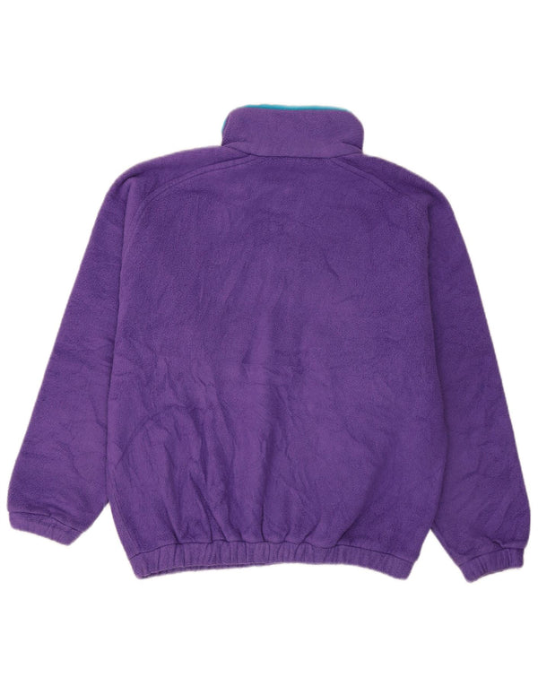Sportful Maglione in pile grafico da uomo con vestibilità ampia IT 46 Small Purple Geometric