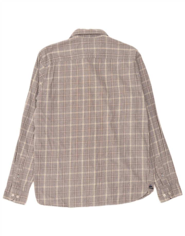 Crew Clothing Mens Slim Fit Shirt Large Grey Check Cotton