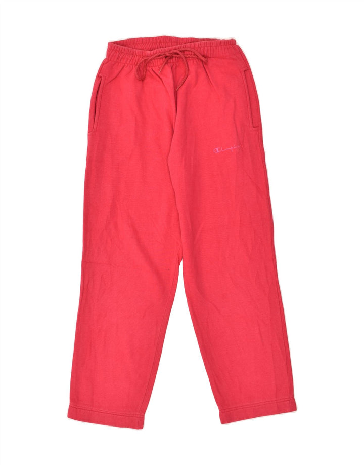 CHAMPION Womens Tracksuit Trousers Medium Pink Cotton | Vintage Champion | Thrift | Second-Hand Champion | Used Clothing | Messina Hembry 