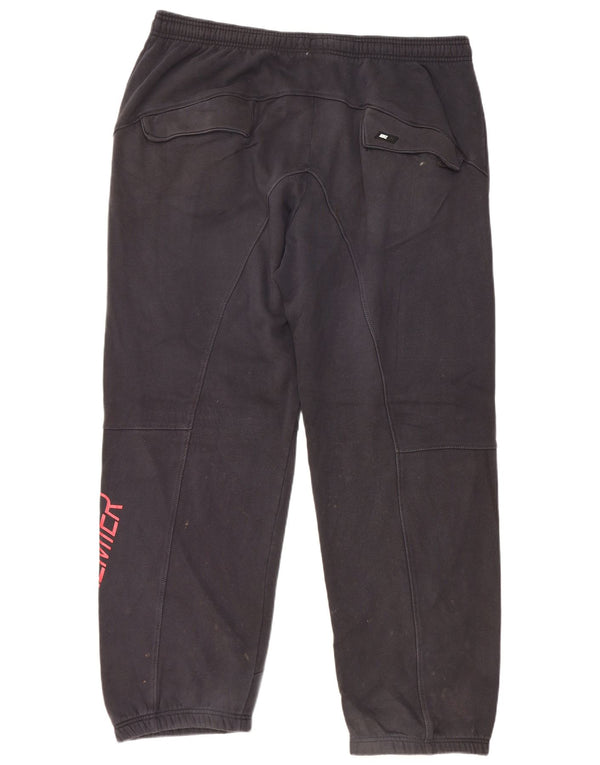 Nike Pantalon de survêtement graphique pour homme UK 37/39 XL Noir Coton
