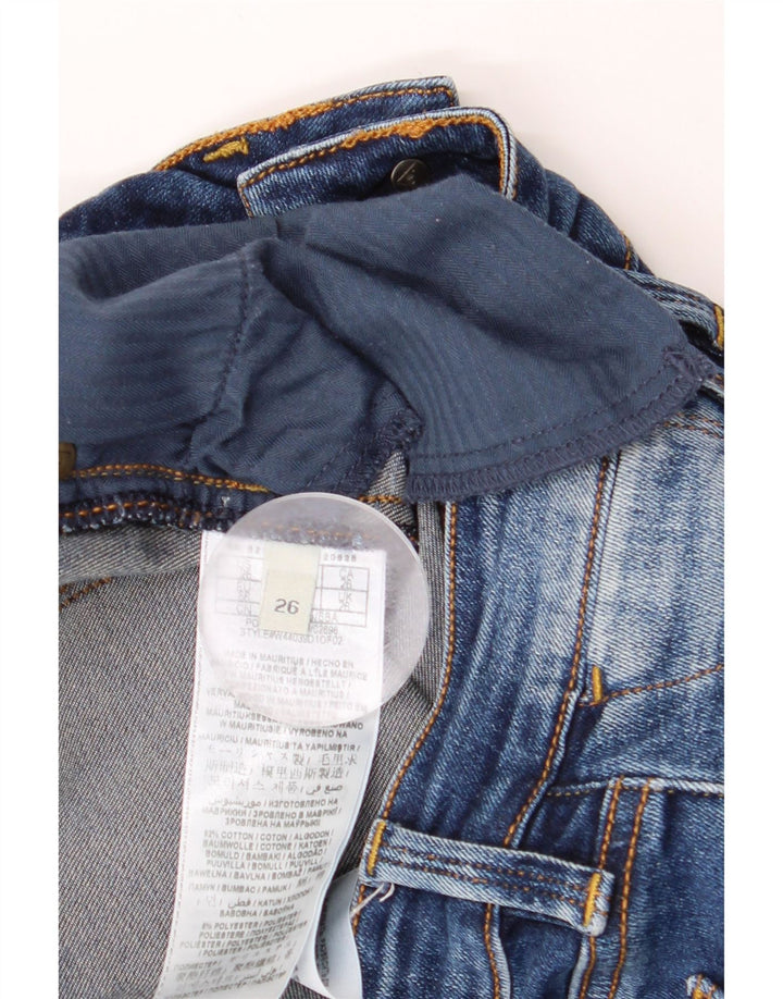 GUESS Womens Cigarette Straight Jeans W26 L29 Blue Cotton Vintage Guess and Second-Hand Guess from Messina Hembry 