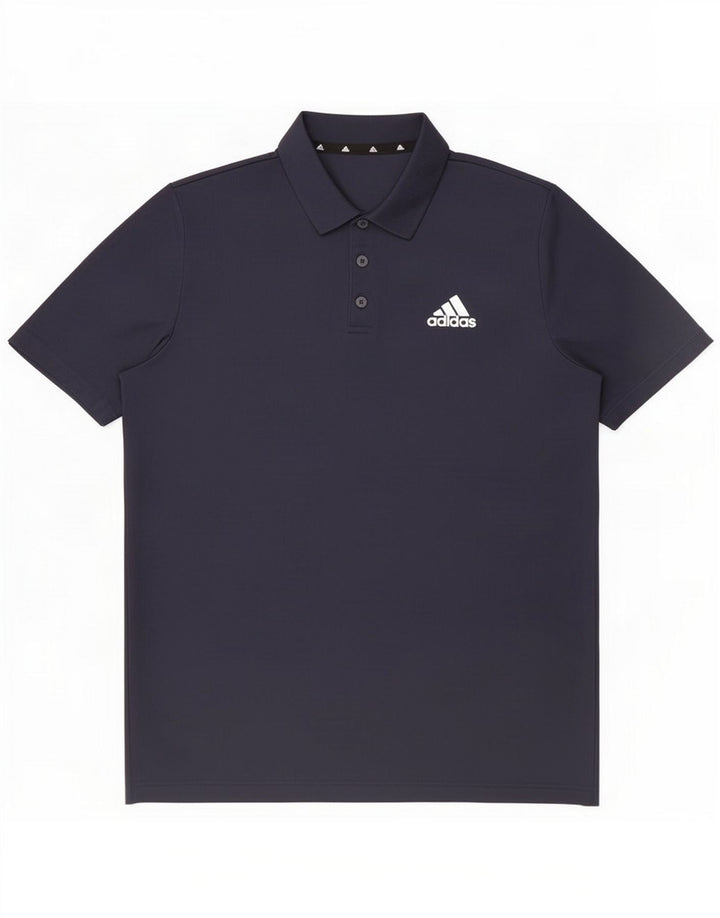 Polo Adidas Homme Large Bleu Marine Polyester