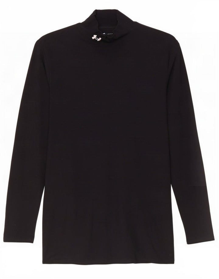 Under Armour Mens Top Long Sleeve Medium Black Nylon
