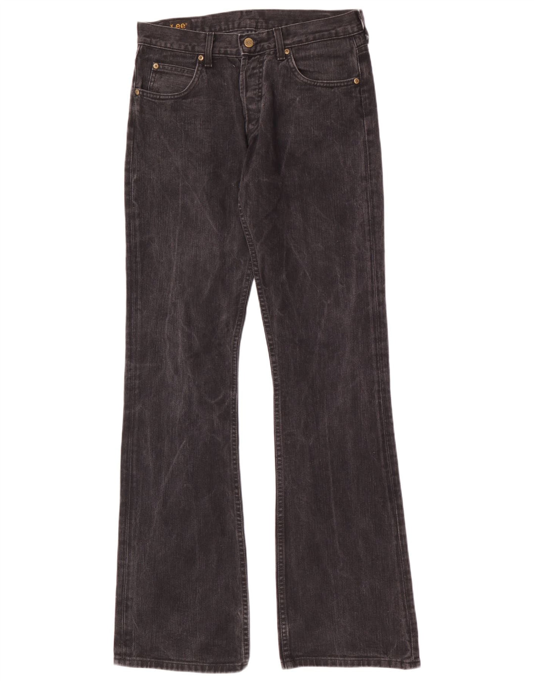 Lee Mens Denver Bootcut Jeans W33 L36 Algodão Preto