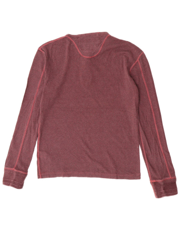 Superdry Haut coupe slim à manches longues en coton marron grand homme
