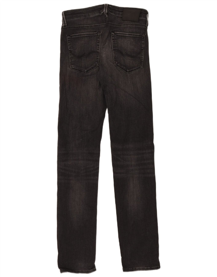 Jack & Jones Mens Slim Jeans W30 L34 Black Cotton