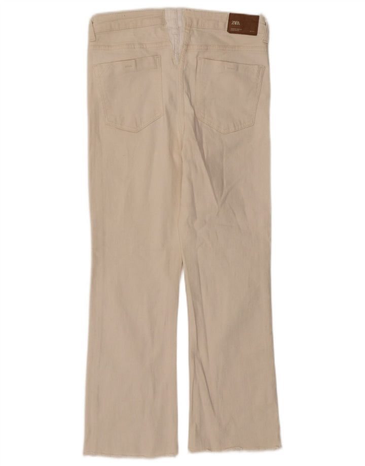 Krótkie jeansy damskie Zara EU 40 Medium W28 L25 Beżowe
