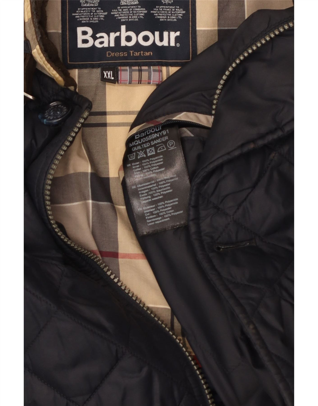 Jachetă matlasată Barbour pentru bărbați UK 44 2XL Poliamidă bleumarin